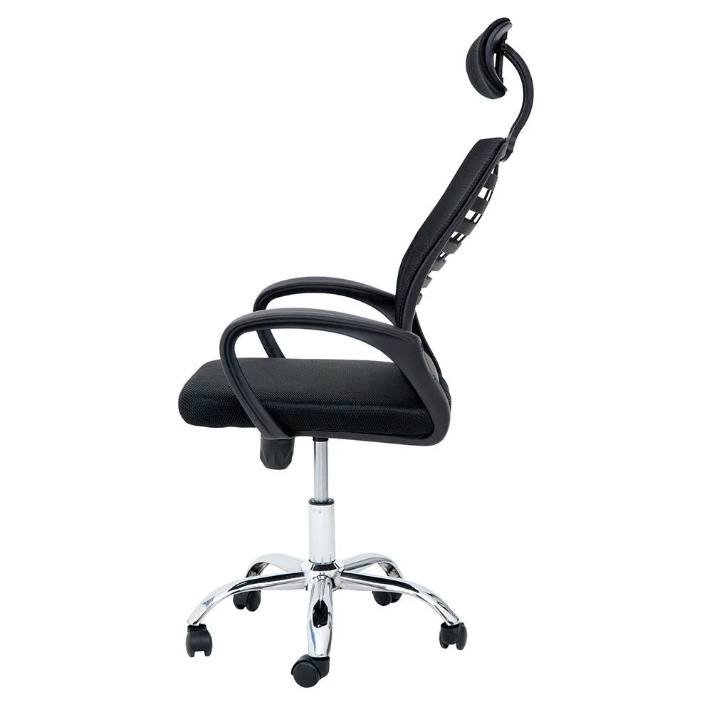 Cadeira Presidente Ribs Waw Design com Tela Mesh e Sistema Relax