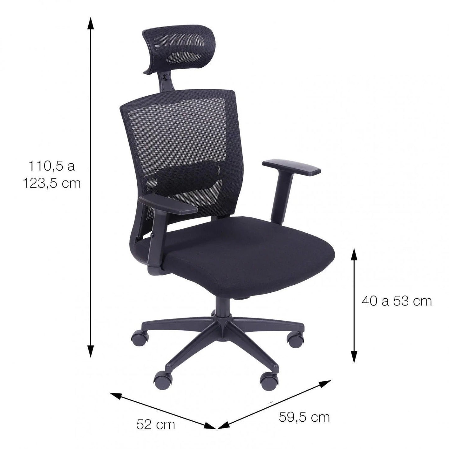 Cadeira Presidente Ergonômica OR Design NR17 com Tela Mesh e Ajustes