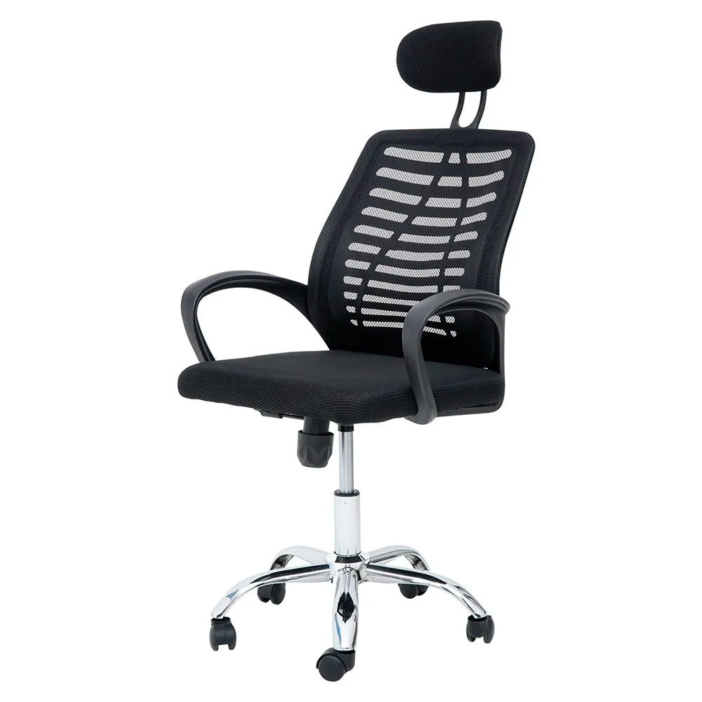 Cadeira Presidente Ribs Waw Design com Tela Mesh e Sistema Relax