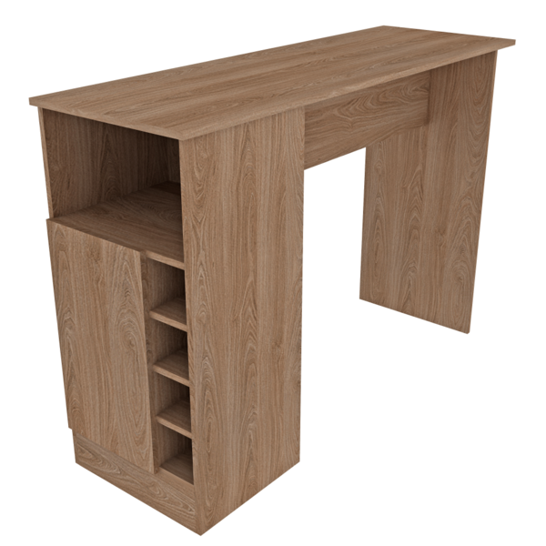 Balcão de Cozinha com Porta e Adega – Cor Manchester – 136cm