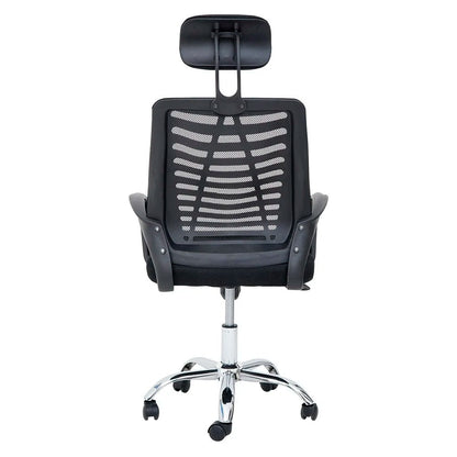 Cadeira Presidente Ribs Waw Design com Tela Mesh e Sistema Relax