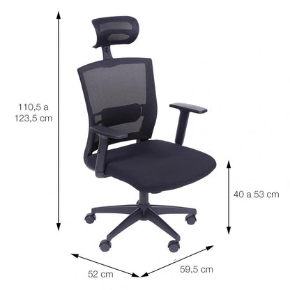 Cadeira Presidente Ergonômica OR Design NR17 com Tela Mesh e Ajustes