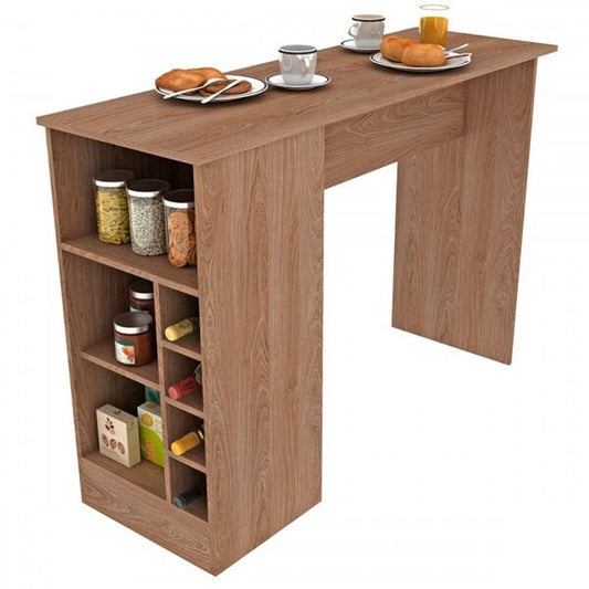 Balcão de Cozinha com Porta e Adega – Cor Manchester – 136cm