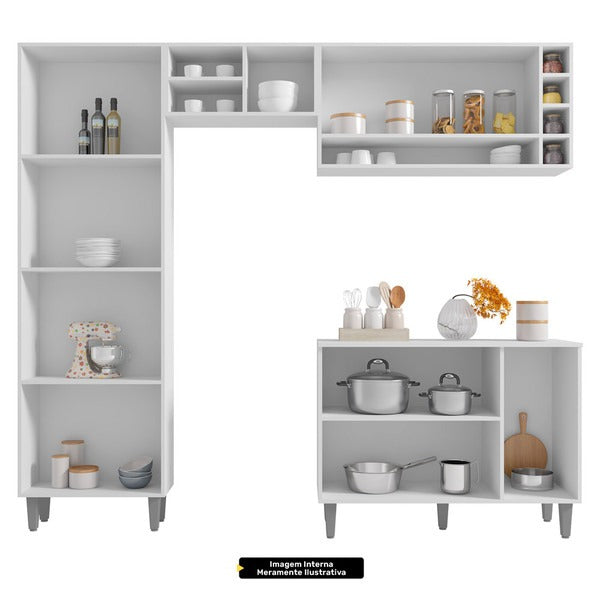 Cozinha Modulada Completa 5 Peças Vanessa – Preto