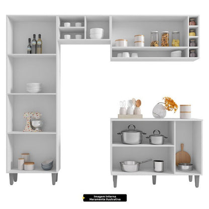 Cozinha Modulada Completa 5 Peças Vanessa – Preto